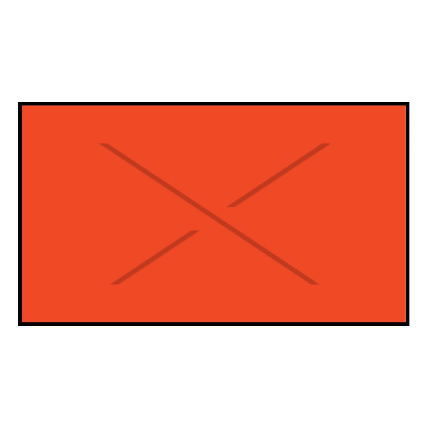 Garvey Products Gx3719 Fluorescent Red Blank Labels (3719-10740